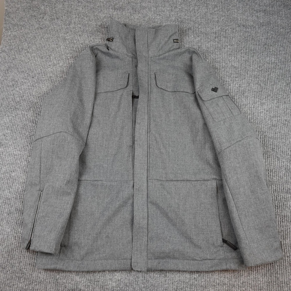 Obermeyer Softshell Jacket Mens XL Gray Fleece Lined Ski Snow Winter 21058